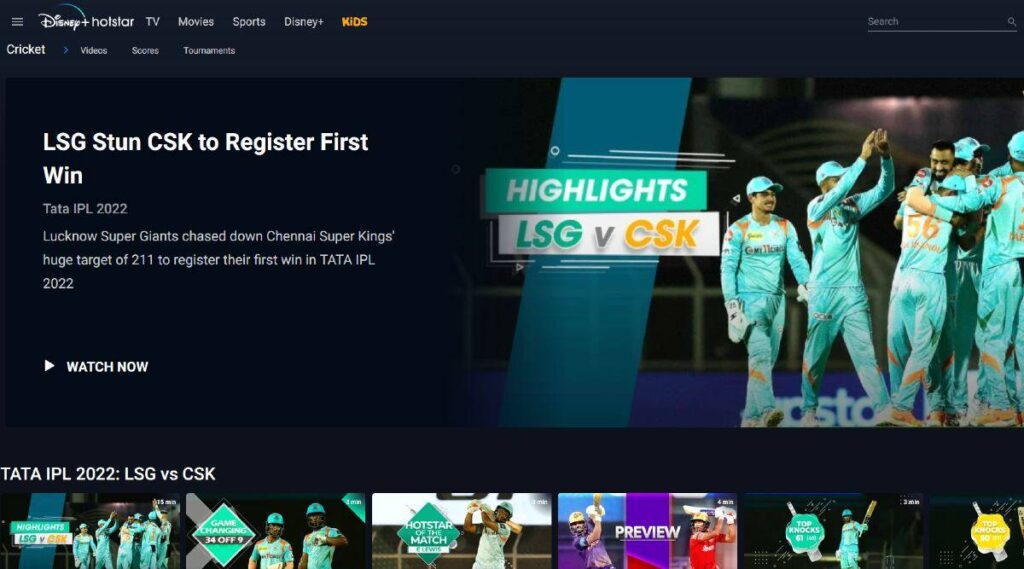 Disney+ Hotstar IPL 2022