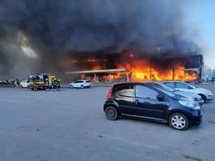 Ukraine Mall Fire 16 Dead, 56 Wounded Russian Missile Attack Ukraine Mall Kremenchuk